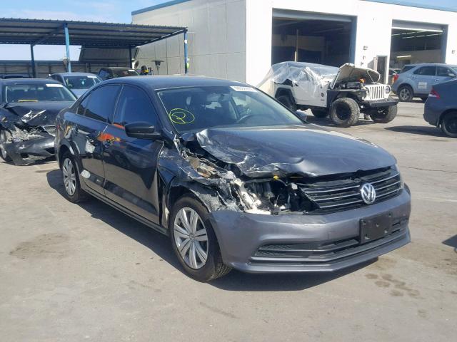 3VWLA7AJ4FM423306 - 2015 VOLKSWAGEN JETTA TDI GRAY photo 1