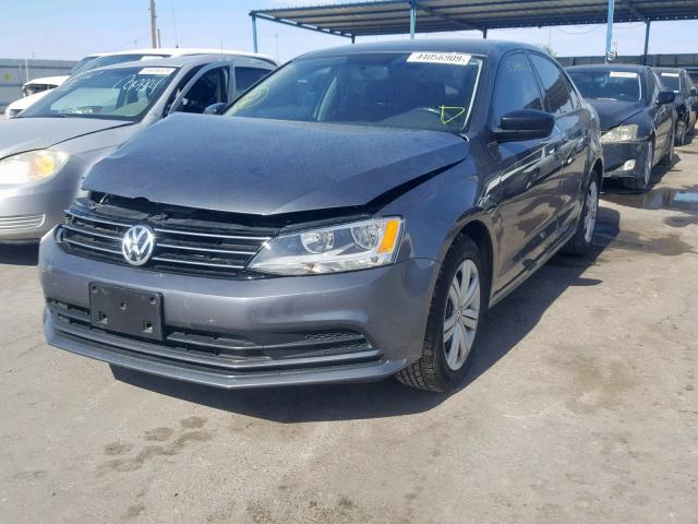 3VWLA7AJ4FM423306 - 2015 VOLKSWAGEN JETTA TDI GRAY photo 2