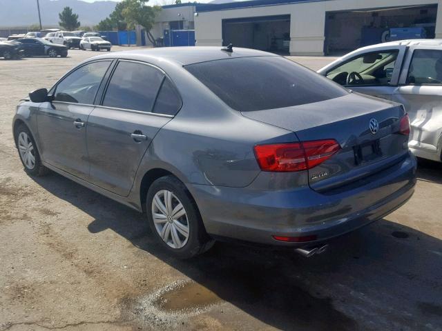 3VWLA7AJ4FM423306 - 2015 VOLKSWAGEN JETTA TDI GRAY photo 3