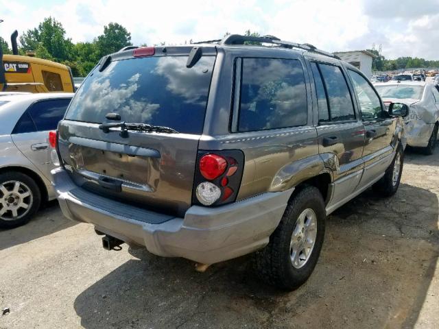 1J4G248S4YC410892 - 2000 JEEP GRAND CHER GRAY photo 4