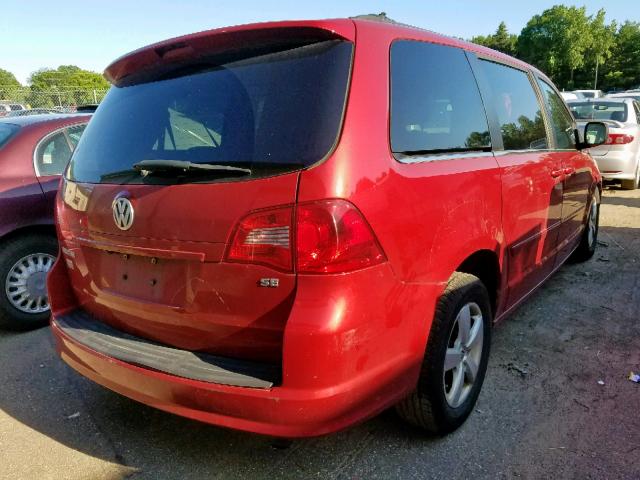 2V8HW34119R552345 - 2009 VOLKSWAGEN ROUTAN SE RED photo 4