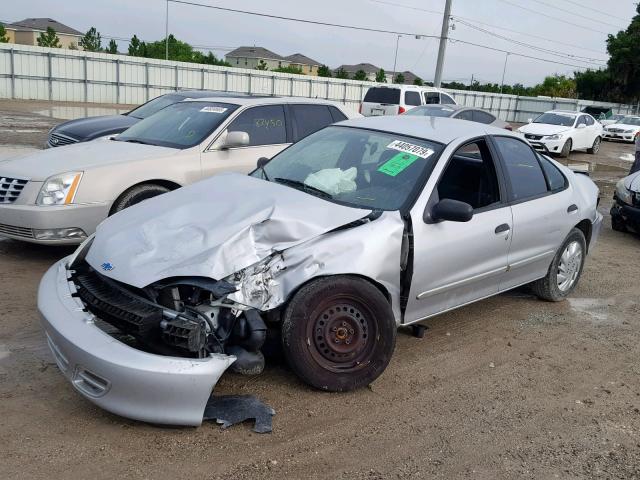 1G1JF524727275271 - 2002 CHEVROLET CAVALIER L SILVER photo 2