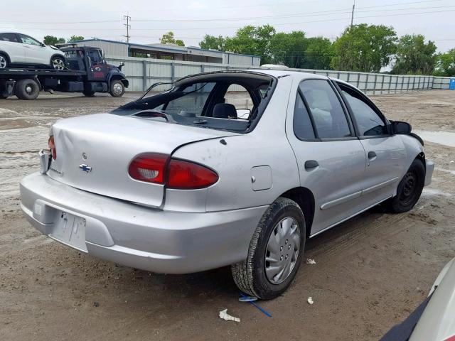 1G1JF524727275271 - 2002 CHEVROLET CAVALIER L SILVER photo 4