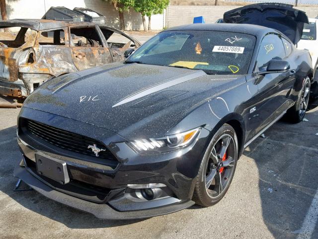 1FA6P8CF6H5272514 - 2017 FORD MUSTANG GT BLACK photo 2