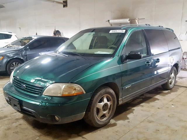 2FMZA57493BA49285 - 2003 FORD WINDSTAR S GREEN photo 2