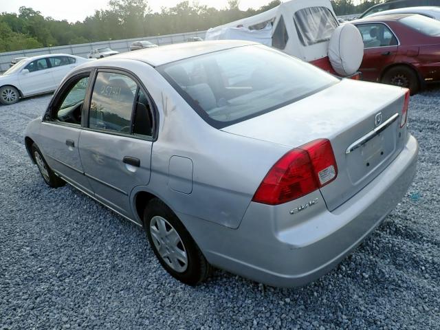 2HGES16103H566604 - 2003 HONDA CIVIC DX SILVER photo 3