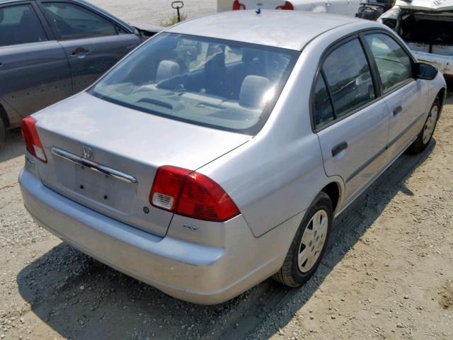 2HGES16103H566604 - 2003 HONDA CIVIC DX SILVER photo 4