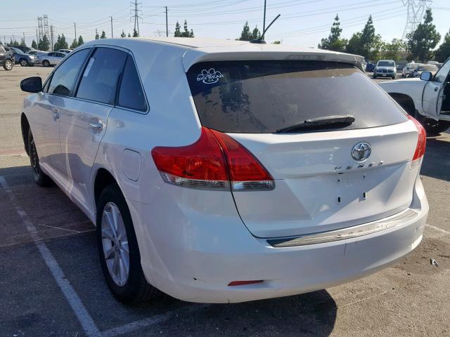 4T3ZE11A39U014439 - 2009 TOYOTA VENZA WHITE photo 3