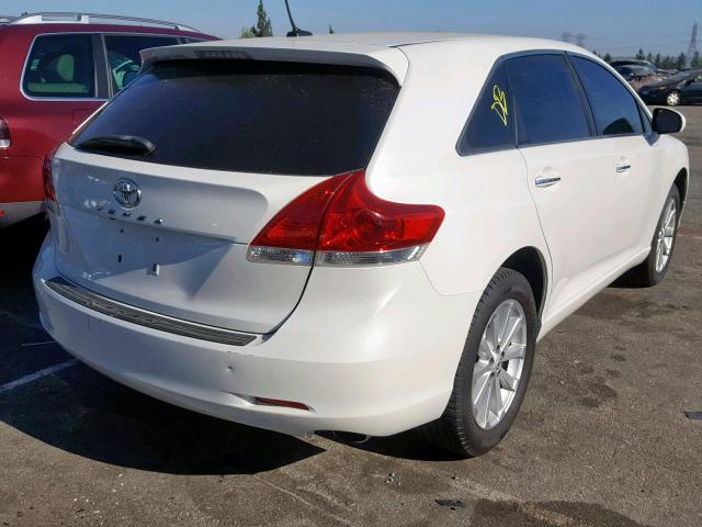 4T3ZE11A39U014439 - 2009 TOYOTA VENZA WHITE photo 4