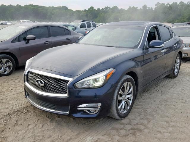 JN1BY1AP4GM220783 - 2016 INFINITI Q70 3.7 BLUE photo 2