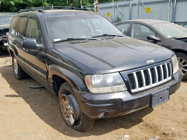 1J4GW48S34C270462 - 2004 JEEP GRAND CHER BLACK photo 1