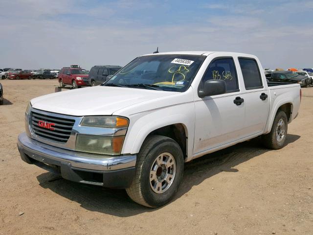 1GTCS33E888210911 - 2008 GMC CANYON SLE WHITE photo 2