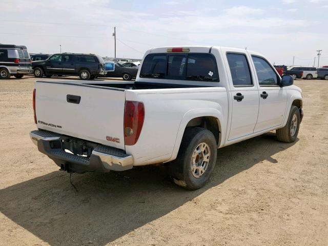 1GTCS33E888210911 - 2008 GMC CANYON SLE WHITE photo 4