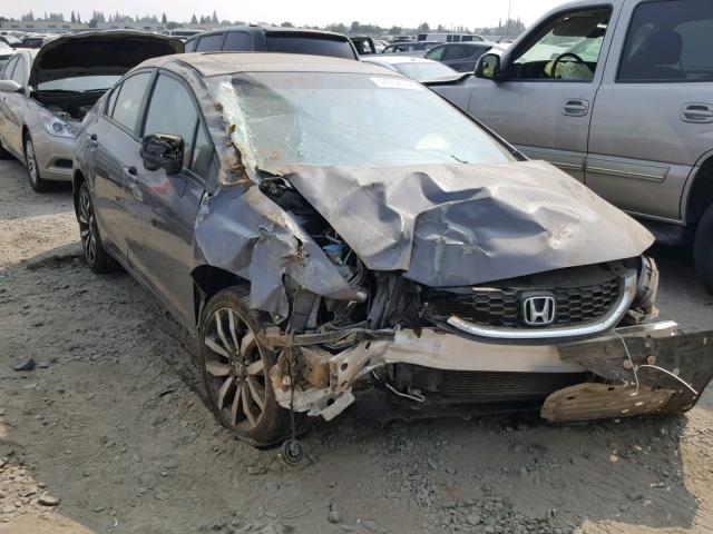 19XFB2F96EE273349 - 2014 HONDA CIVIC EXL SILVER photo 1