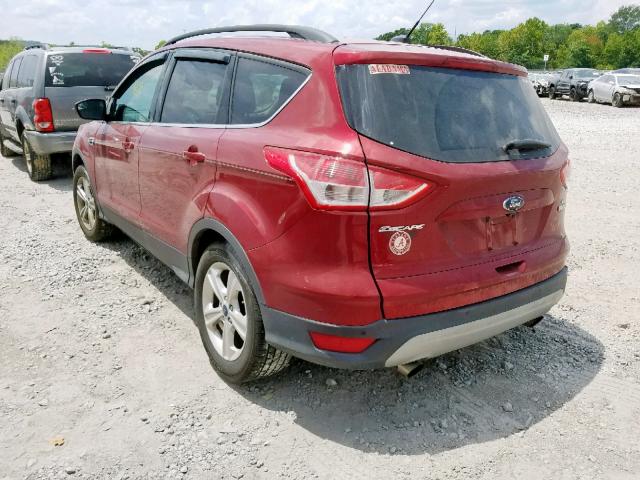 1FMCU0GX7GUA38280 - 2016 FORD ESCAPE SE BURGUNDY photo 3