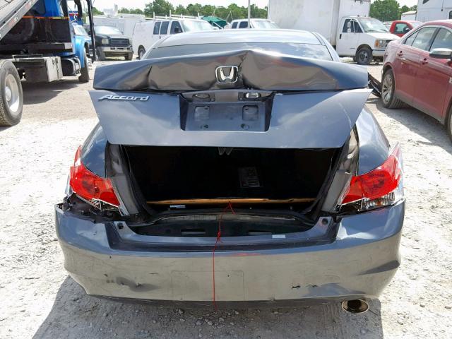 1HGCP26449A048737 - 2009 HONDA ACCORD LXP GRAY photo 9