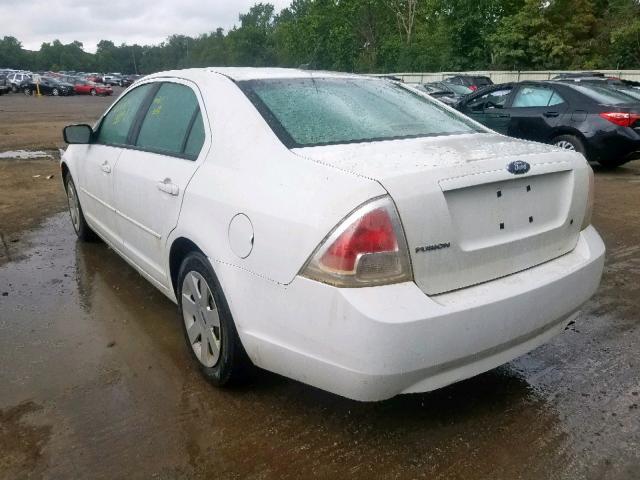 3FAHP06Z67R244286 - 2007 FORD FUSION S WHITE photo 3