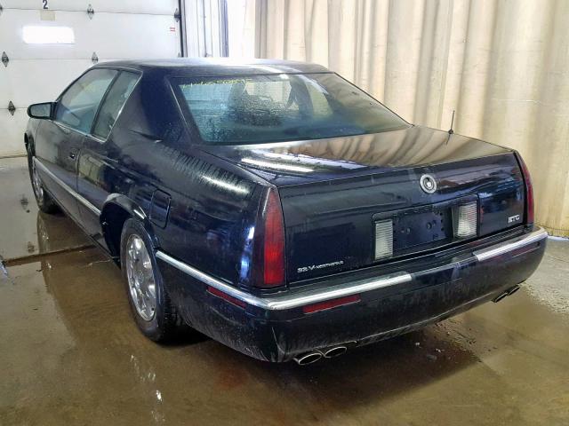 1G6ET1290VU606805 - 1997 CADILLAC ELDORADO T BLACK photo 3