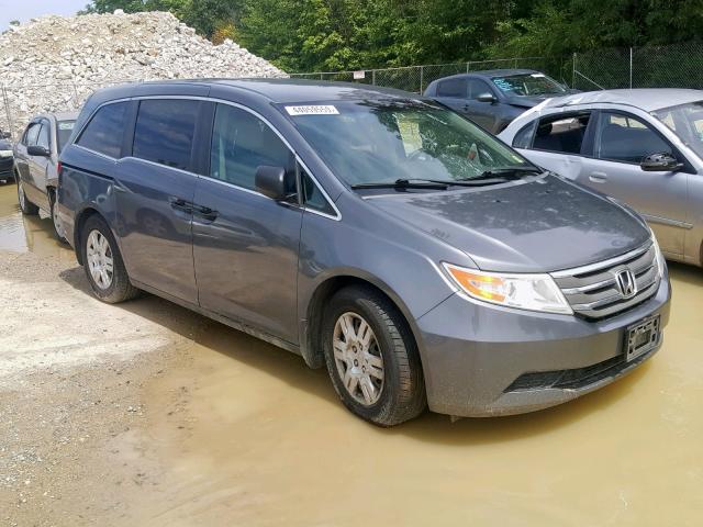 5FNRL5H23BB012536 - 2011 HONDA ODYSSEY LX GRAY photo 1