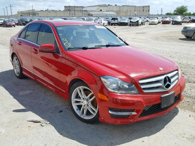 WDDGF4HB9DR242898 - 2013 MERCEDES-BENZ C 250 RED photo 1