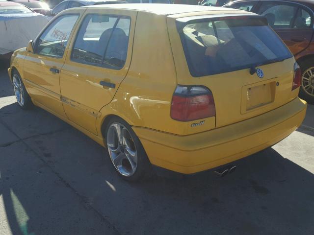 3VWFA81HXTM113401 - 1996 VOLKSWAGEN GOLF GL YELLOW photo 3