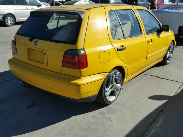 3VWFA81HXTM113401 - 1996 VOLKSWAGEN GOLF GL YELLOW photo 4