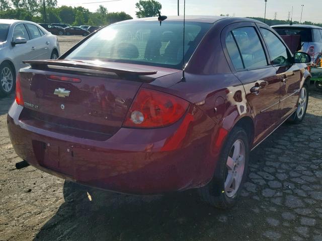 1G1AT58H797163146 - 2009 CHEVROLET COBALT LT RED photo 4