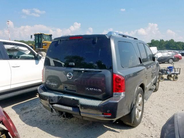 5N1AA0NE5BN618664 - 2011 NISSAN ARMADA PLA GRAY photo 4