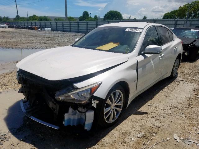 JN1BV7AP2EM687676 - 2014 INFINITI Q50 BASE WHITE photo 2