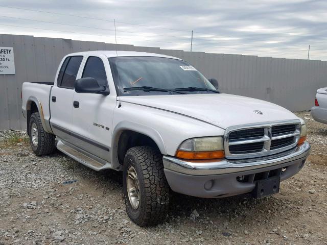 1B7HG2ANX1S309002 - 2001 DODGE DAKOTA QUA WHITE photo 1