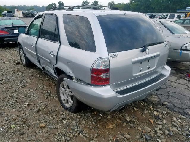 2HNYD18826H511554 - 2006 ACURA MDX TOURIN SILVER photo 3