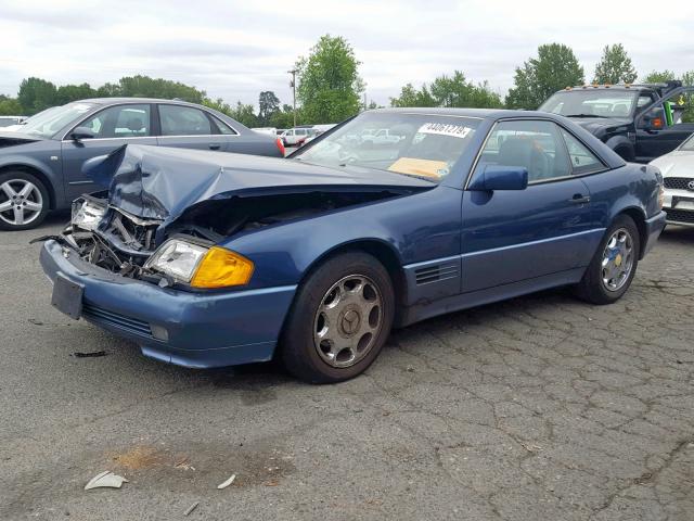 WDBFA66E4MF025160 - 1991 MERCEDES-BENZ 500 SL BLUE photo 2