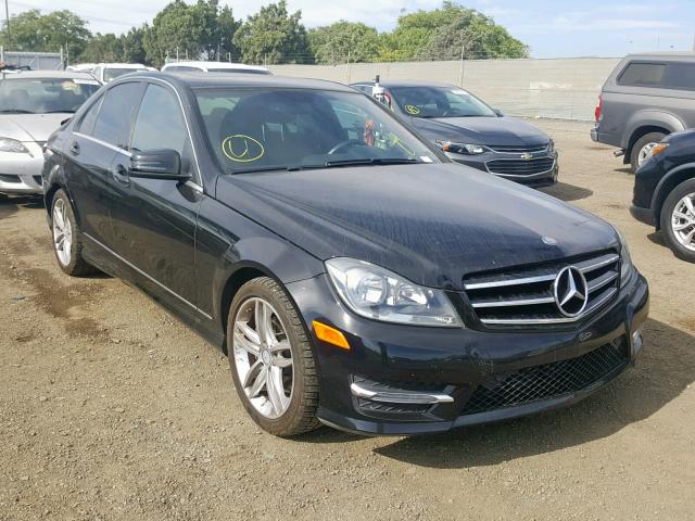 WDDGF4HB4EA965624 - 2014 MERCEDES-BENZ C 250 BLACK photo 1