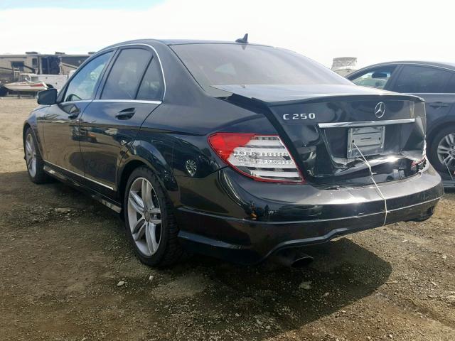 WDDGF4HB4EA965624 - 2014 MERCEDES-BENZ C 250 BLACK photo 3