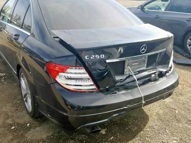 WDDGF4HB4EA965624 - 2014 MERCEDES-BENZ C 250 BLACK photo 9