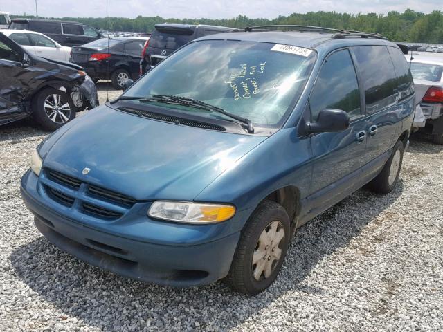 2B4GP45G1YR868028 - 2000 DODGE CARAVAN SE GREEN photo 2