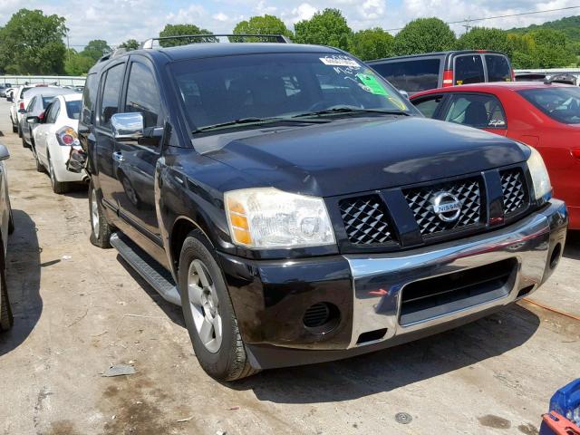 5N1AA08A05N725909 - 2005 NISSAN ARMADA SE BLACK photo 1