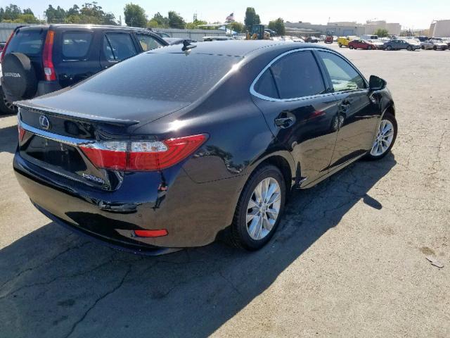 JTHBW1GG7E2049254 - 2014 LEXUS ES 300H BLACK photo 4