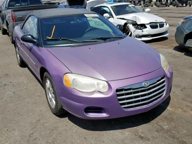 1C3EL75R85N503738 - 2005 CHRYSLER SEBRING GT PURPLE photo 1