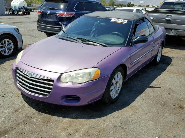 1C3EL75R85N503738 - 2005 CHRYSLER SEBRING GT PURPLE photo 2