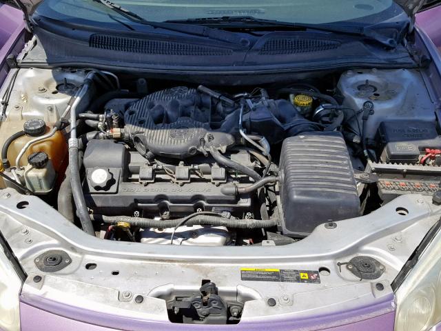 1C3EL75R85N503738 - 2005 CHRYSLER SEBRING GT PURPLE photo 7