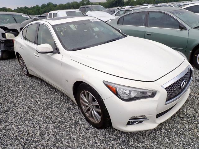 JN1BV7AR2FM423845 - 2015 INFINITI Q50 BASE WHITE photo 1