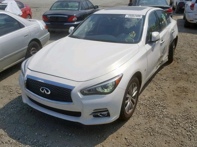 JN1BV7AR2FM423845 - 2015 INFINITI Q50 BASE WHITE photo 2