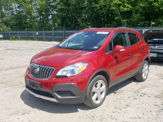 KL4CJESB2GB562609 - 2016 BUICK ENCORE RED photo 2