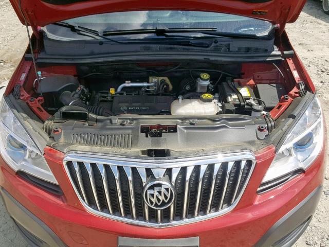 KL4CJESB2GB562609 - 2016 BUICK ENCORE RED photo 7