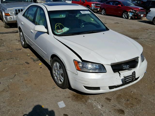 5NPET46F08H315735 - 2008 HYUNDAI SONATA GLS WHITE photo 1