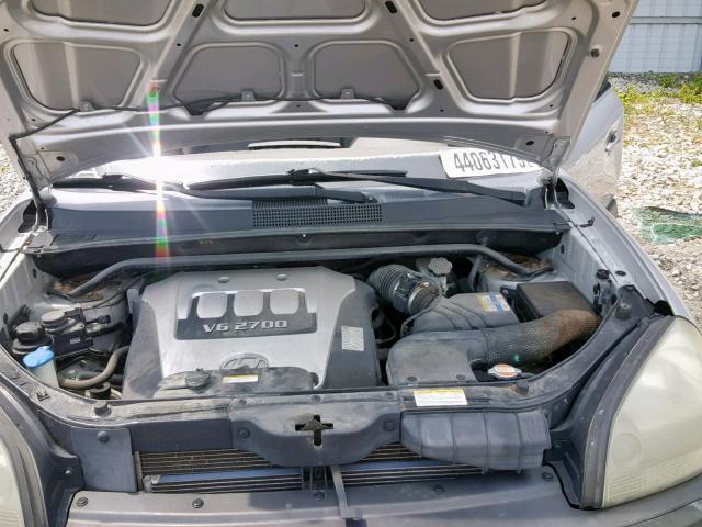 KM8JM72D56U335186 - 2006 HYUNDAI TUCSON GL SILVER photo 7