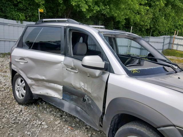 KM8JM72D56U335186 - 2006 HYUNDAI TUCSON GL SILVER photo 9