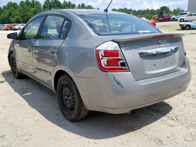 3N1AB6AP0CL718817 - 2012 NISSAN SENTRA 2.0 SILVER photo 3