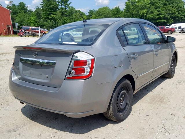 3N1AB6AP0CL718817 - 2012 NISSAN SENTRA 2.0 SILVER photo 4